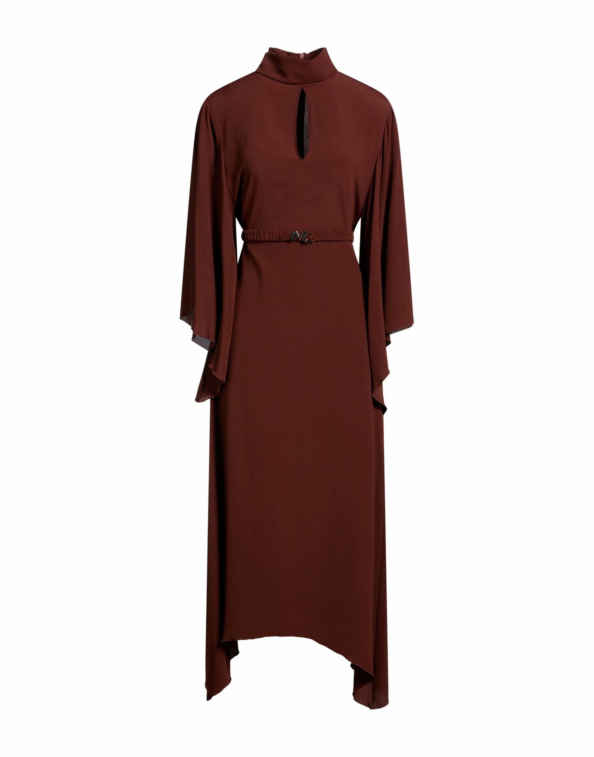 Manila Grace Womens Maxi dress Chocolate in Brown