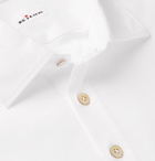 Kiton - Slim-Fit Cotton-Jersey Polo Shirt - White