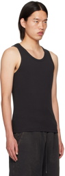 Entire Studios Black Rib Tank Top