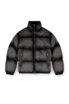 Diesel Faded denim puffer jacket - Winter Jackets - Unisex - Black
