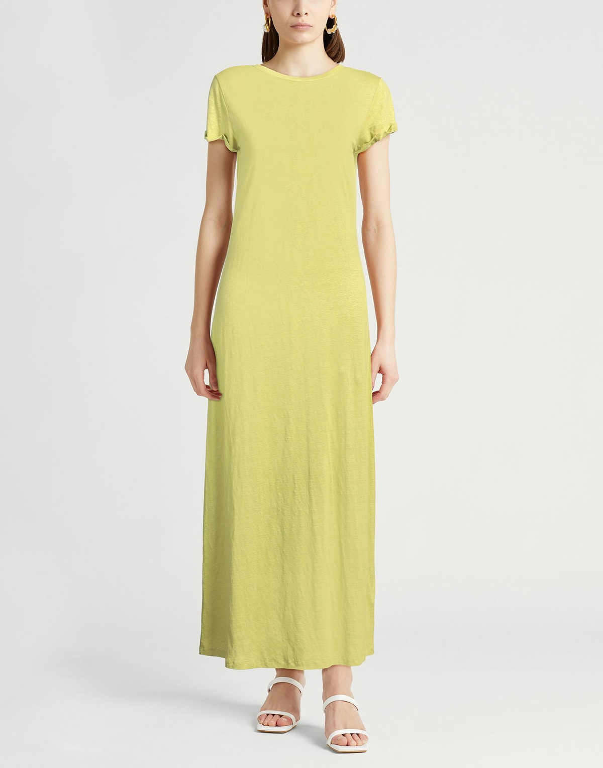 Majestic Filatures Womens Maxi dress Lime in Green