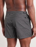 TOM FORD - Straight-Leg Short-Length Polka-Dot Swim Shorts - Black