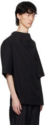 LEMAIRE Black Draped Shirt
