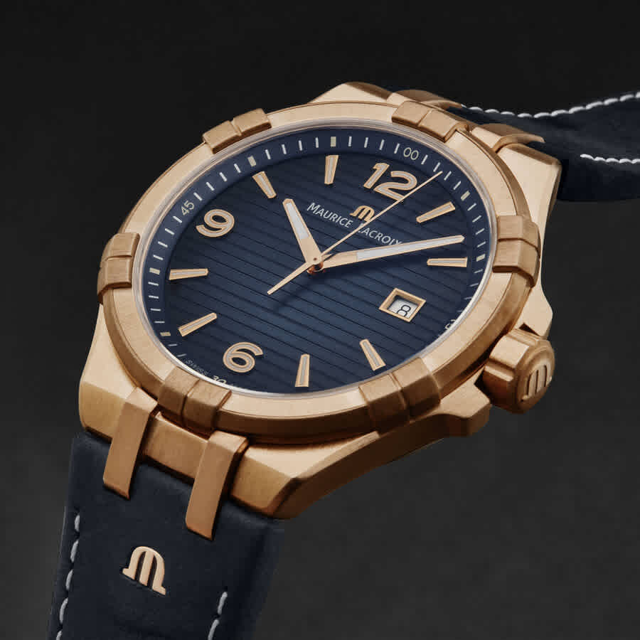 Maurice Lacroix Aikon Quartz Blue Dial Mens Watch AI1028-BRZ01-420-1