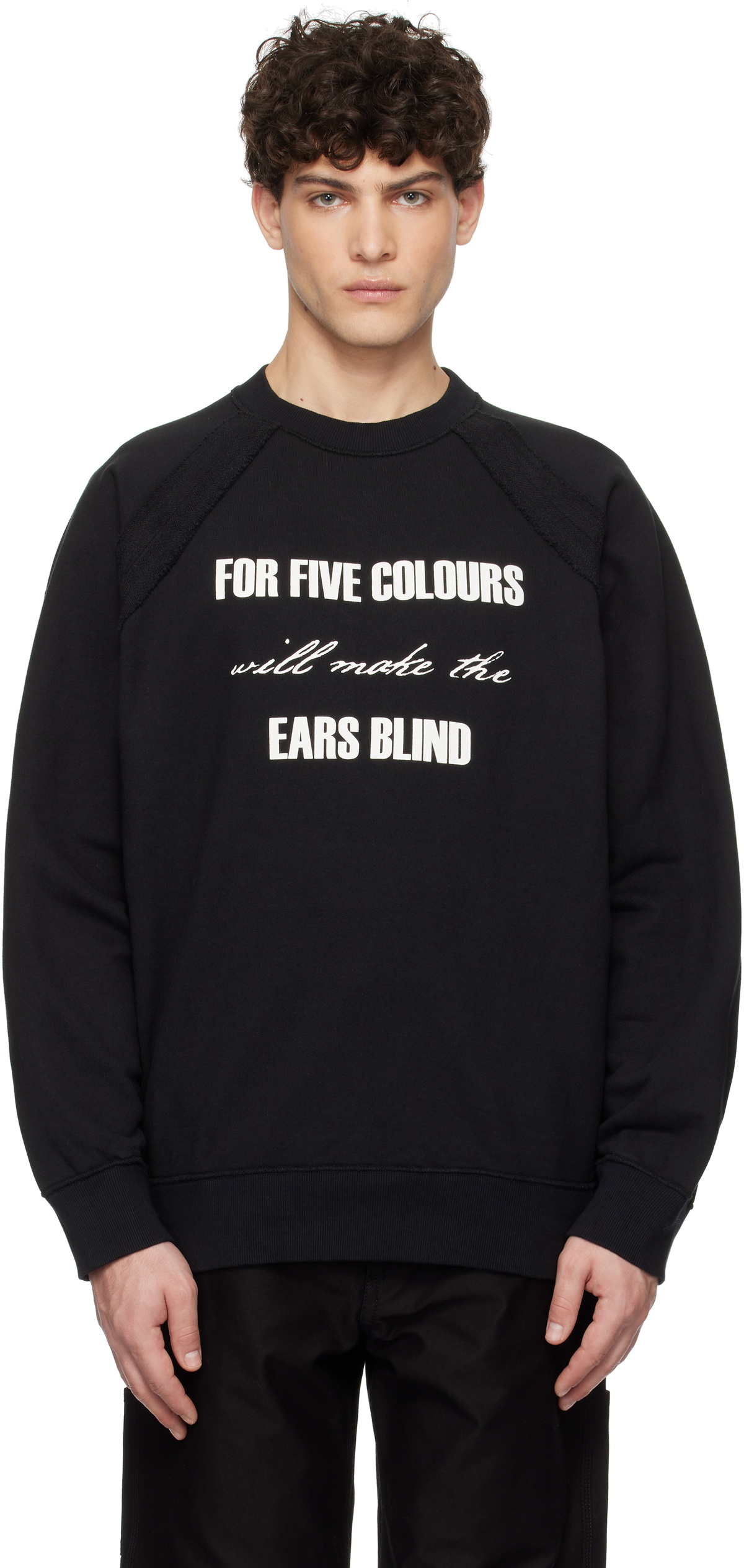 UNDERCOVER Black French Terry Sweatshirt