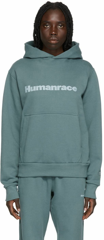 Photo: adidas x Humanrace by Pharrell Williams Green Humanrace Basics Hoodie