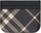 Burberry Black Check Card Holder