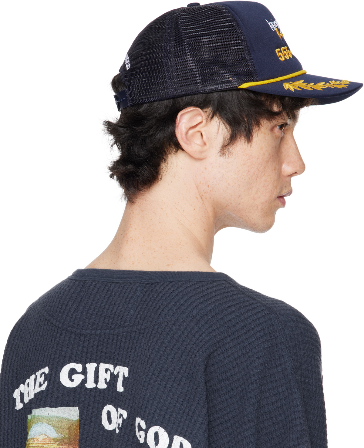 PALY Navy 555-Star Trucker Cap