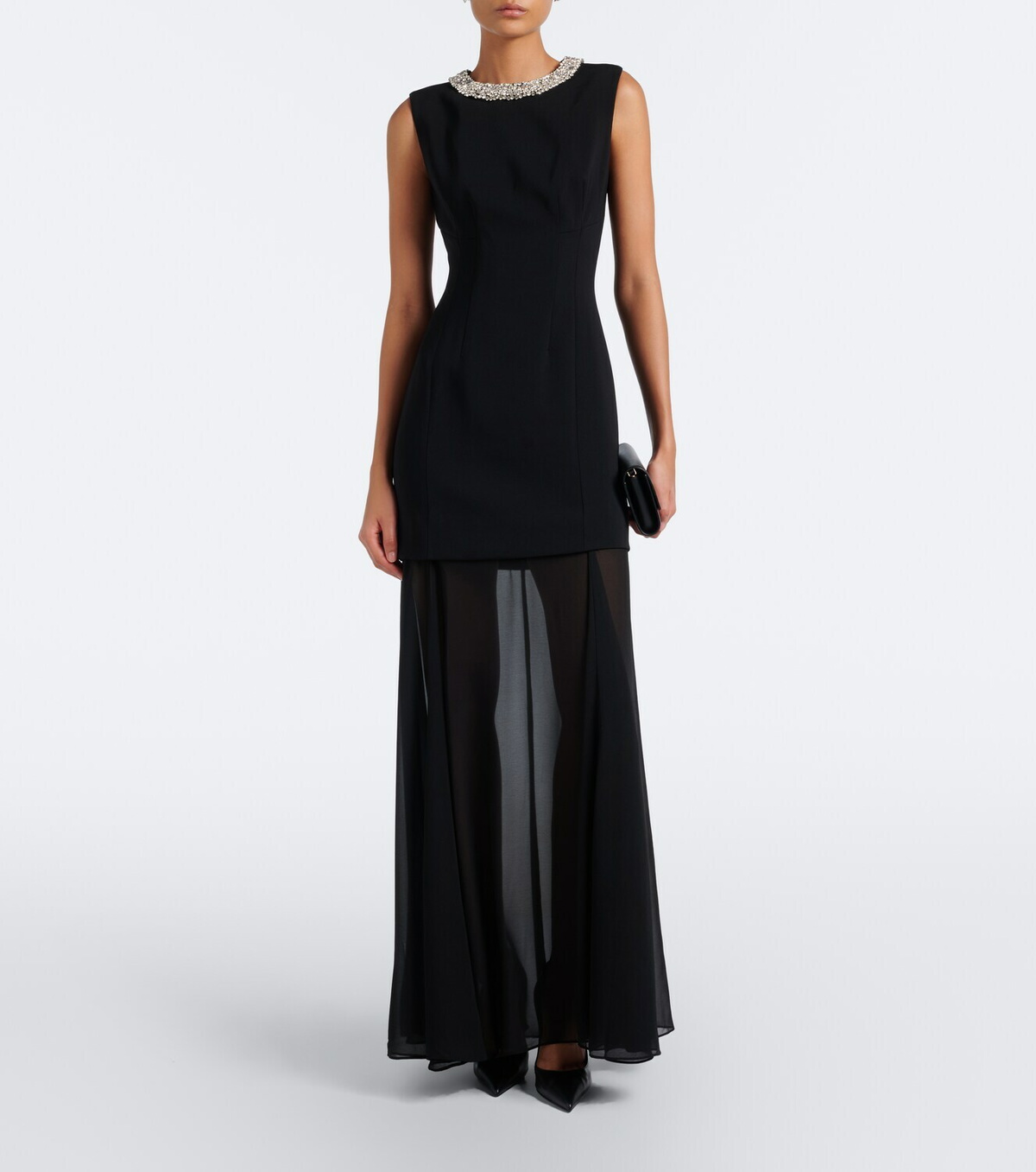 Veronica Beard Luminara embellished chiffon maxi dress