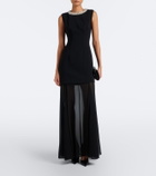 Veronica Beard Luminara embellished chiffon maxi dress