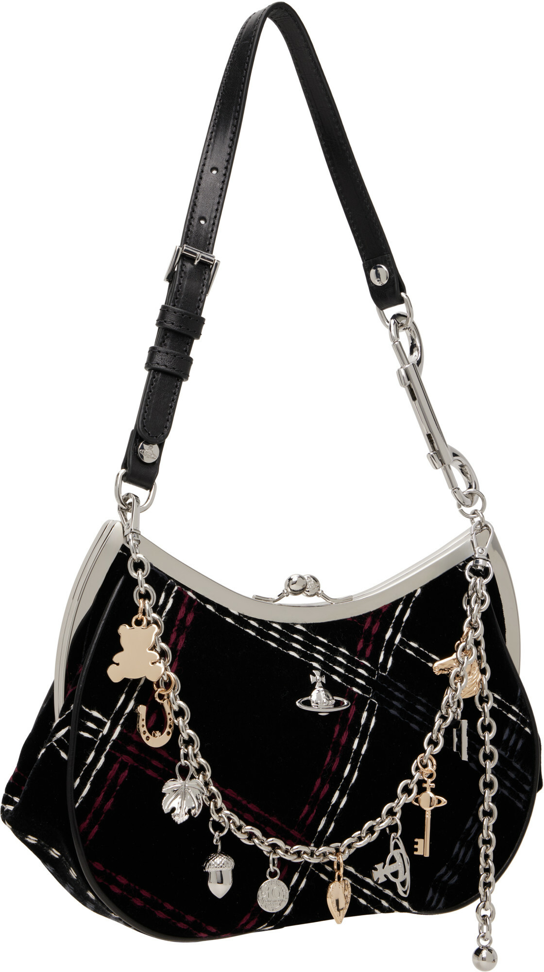 Vivienne Westwood Black Charm Frame Bag