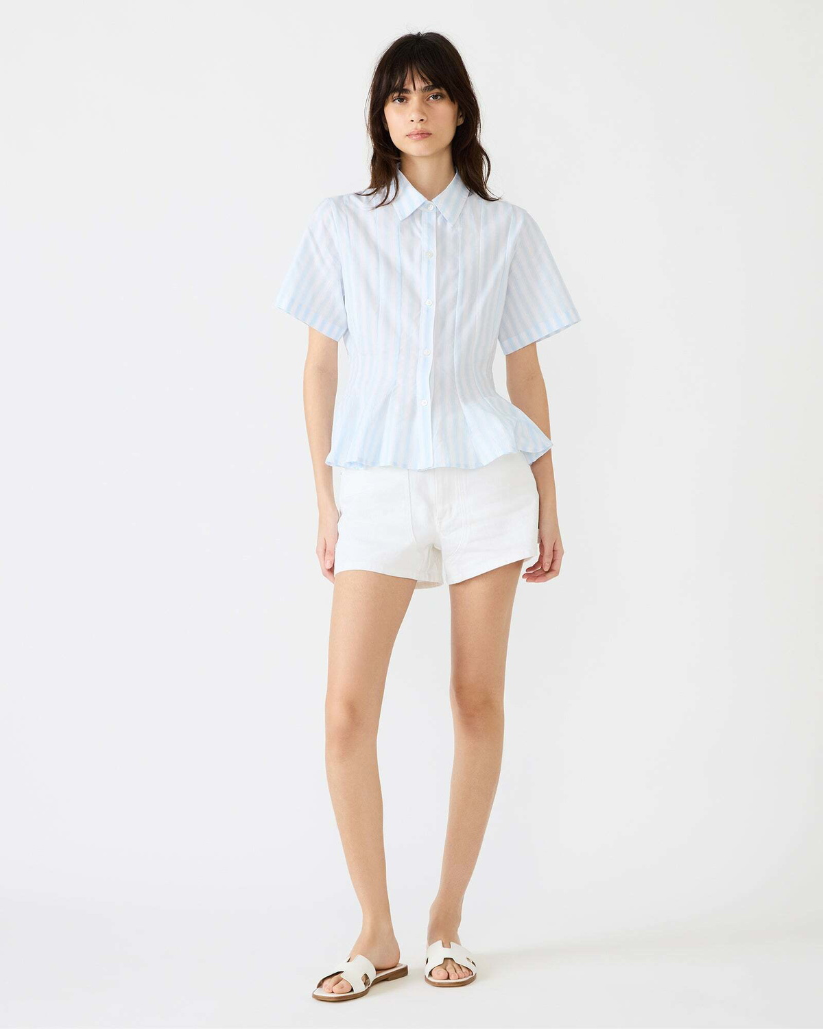 Steve Madden Porter Top Striped Tops in White