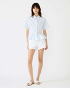 Steve Madden Porter Top Striped Tops in White