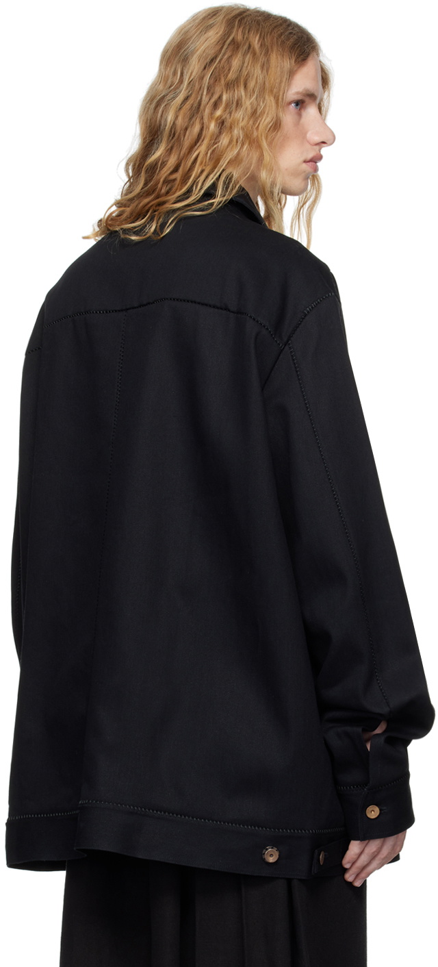 A Diciannoveventitre Black Jackson Denim Jacket