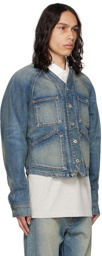 Kenzo Blue Kenzo Paris Workwear Denim Jacket