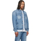 Off-White Blue Half Arrow Denim Skate Jacket