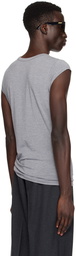 LGN Louis Gabriel Nouchi Gray Cutout T-Shirt