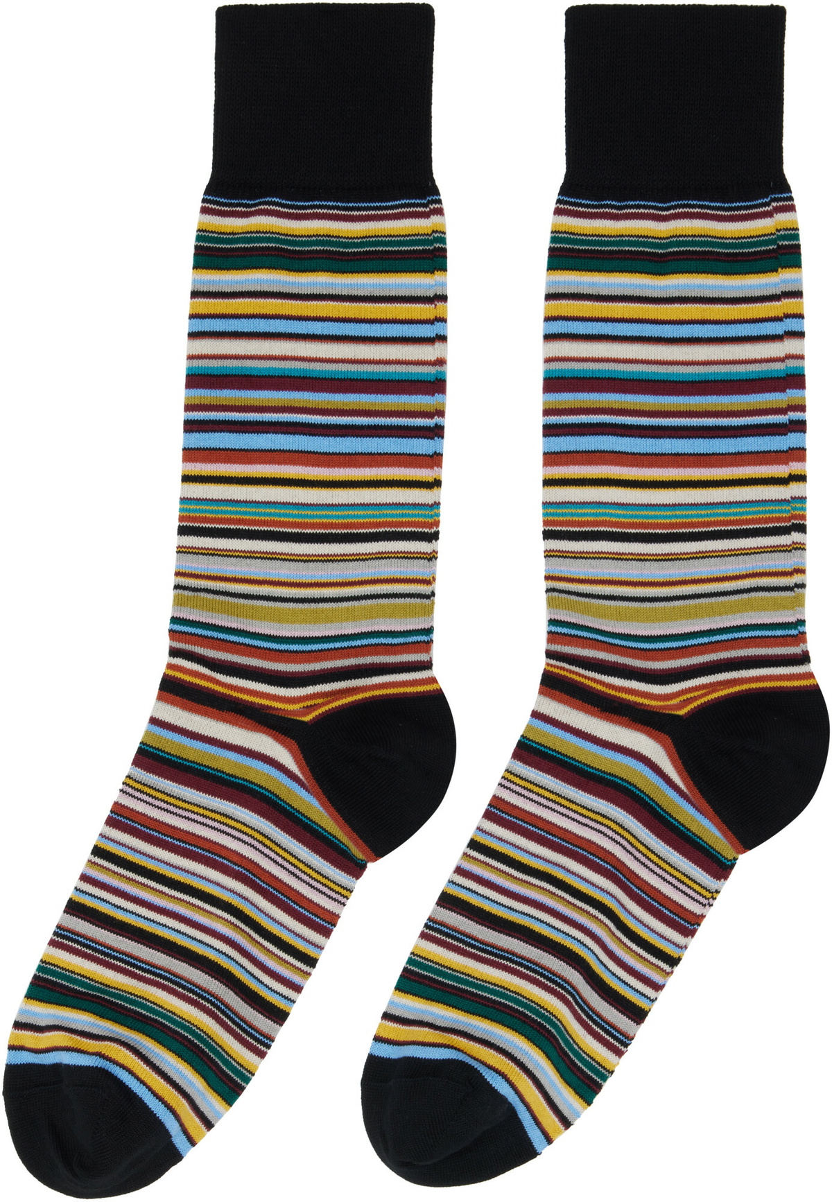 Paul Smith Three-Pack Multicolor 'Artist Stripe' Socks