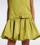 Plan C Bow-detail satin minidress