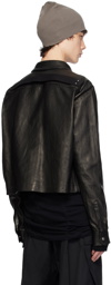 Rick Owens Black Alice Leather Jacket