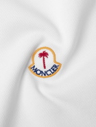 Moncler Genius - Palm Angels Logo-Embroidered Cotton-Piqué Polo Shirt - White