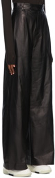 AMIRI Black Bovine Leather Pants