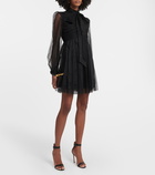 Zimmermann Bow tulle minidress