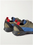 Diemme - Possagno Panelled Suede Sneakers - Blue