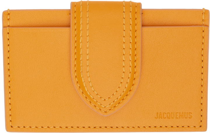 Photo: Jacquemus Orange 'Le Porte Carte Bambino' Card Holder