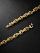 PATTARAPHAN - Textured Seamless Link 9-Karat Gold Chain Necklace