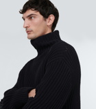 Amiri Wool and cashmere chenille turtleneck sweater