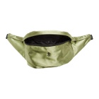 Opening Ceremony Green Satin Classic Fanny Pack