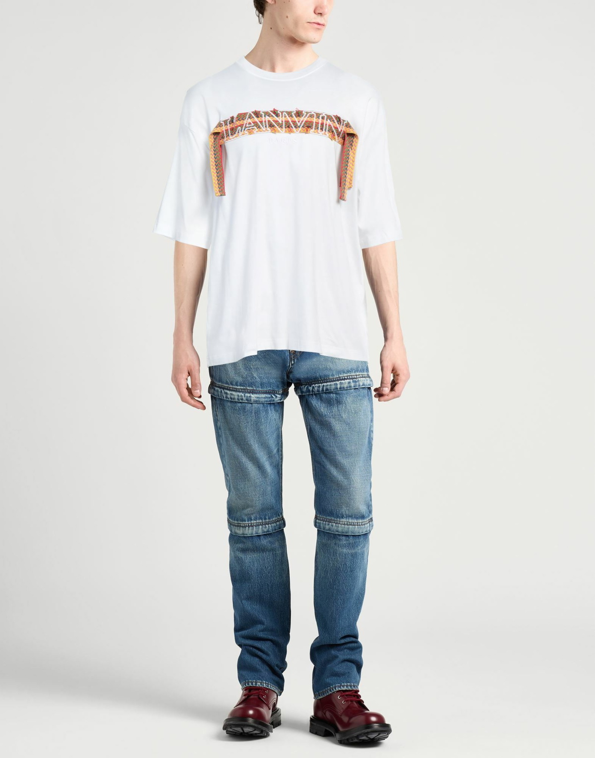Lanvin Mens T-shirt in White