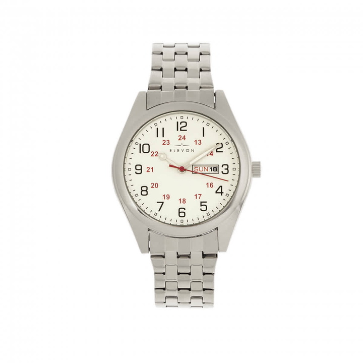 Photo: Elevon Gann White Dial Mens Watch ELE106-1