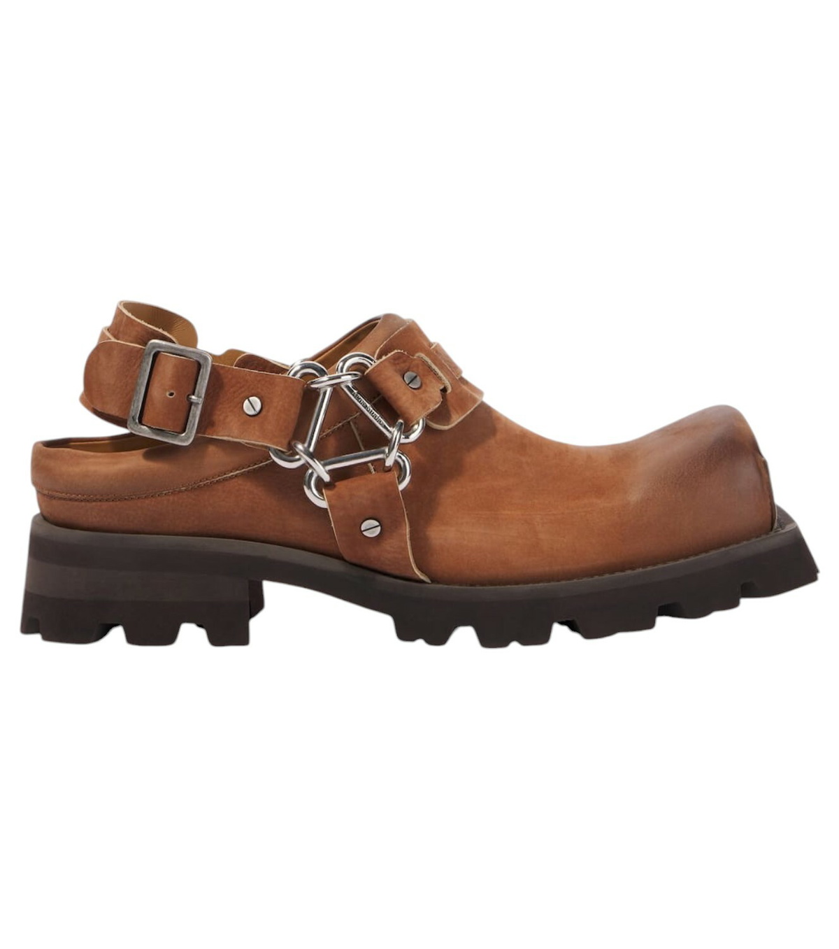 サンダル・ミュール Acne Studios Buckle Mules - Acne Studios - Leather - Brown ACNE STUDIOS Leather mules | NET-A-PORTER