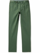 Sid Mashburn - Slim-Fit Garment-Dyed Cotton-Twill Trousers - Green