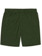 Hamilton And Hare - Stretch Lyocell and Cotton-Blend Pyjama Shorts - Green