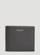 Saint Laurent Logo Print Bi-Fold Wallet