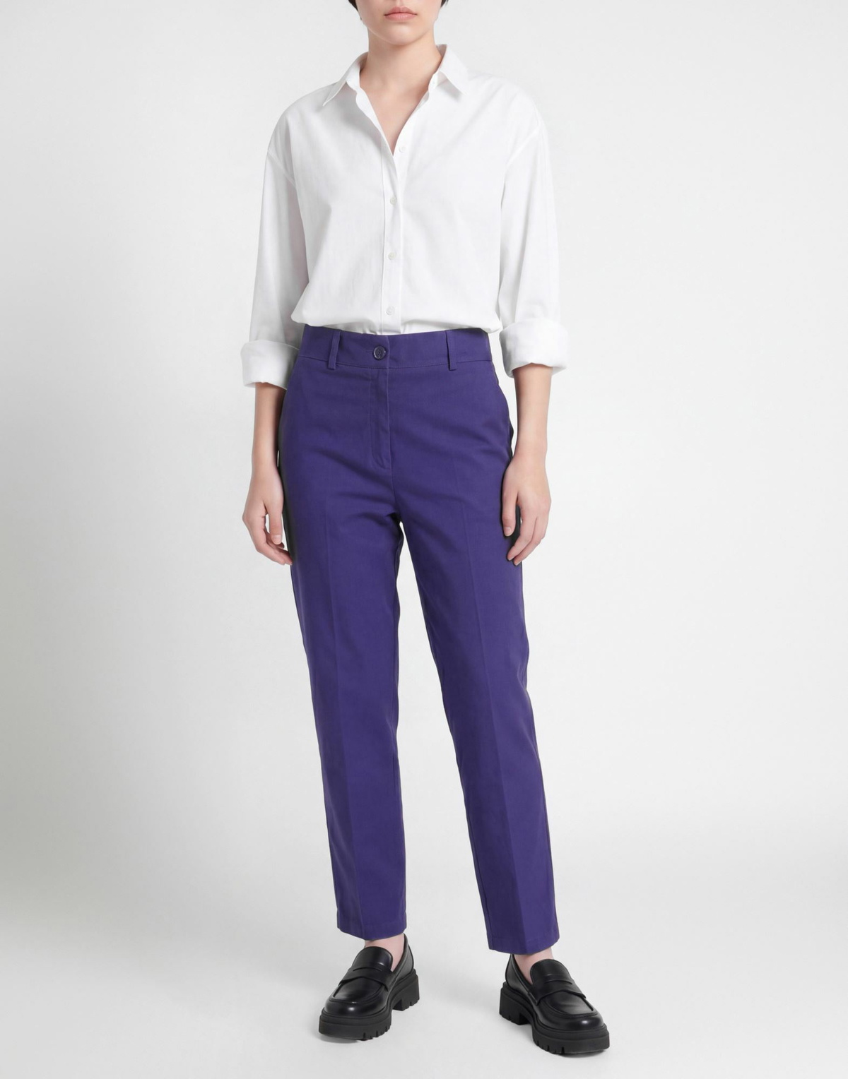 Alessia Santi Womens Pants in Purple