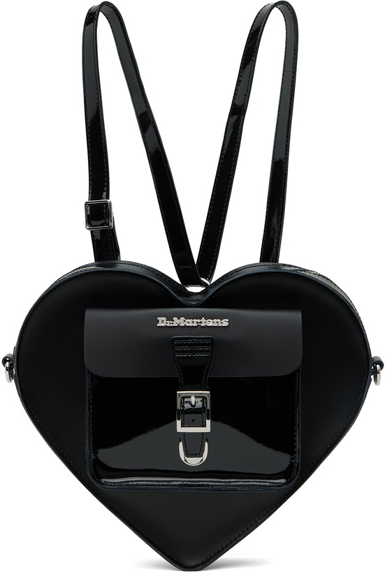 Photo: Dr. Martens Black Heart Shaped Leather Backpack