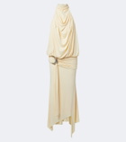 De La Vali Vida draped jersey minidress