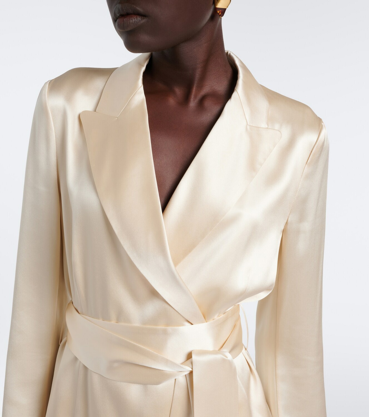 Joseph Archer belted silk satin jacket