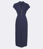 Alessandra Rich Silk jacquard midi dress