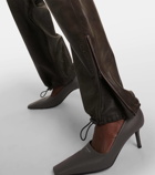 Acne Studios Embossed leather sweatpants