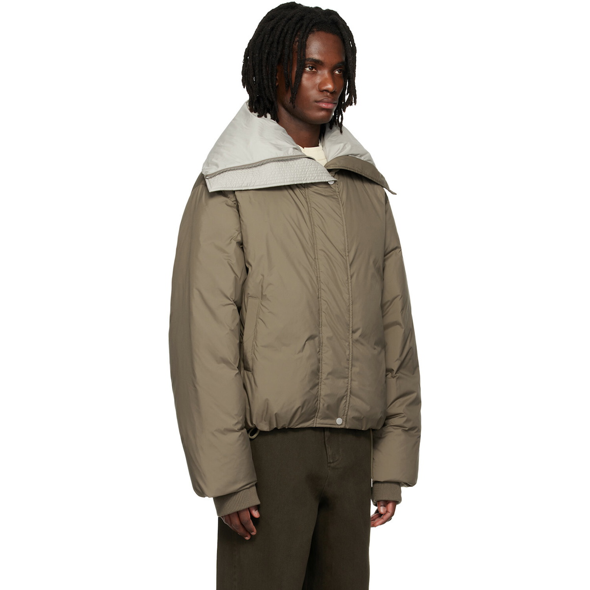 Entire Studios Khaki Kelly Down Jacket