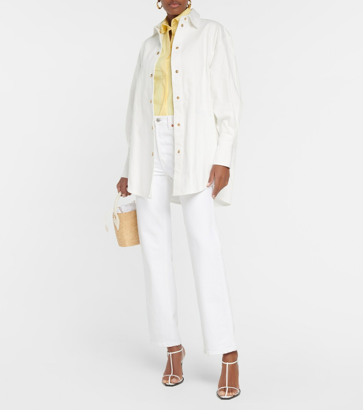 Patou Oversized denim shirt