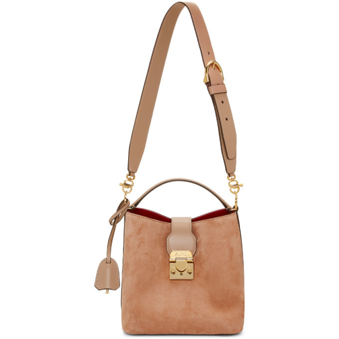 Photo: Mark Cross Beige Small Suede Murphy Bucket Bag