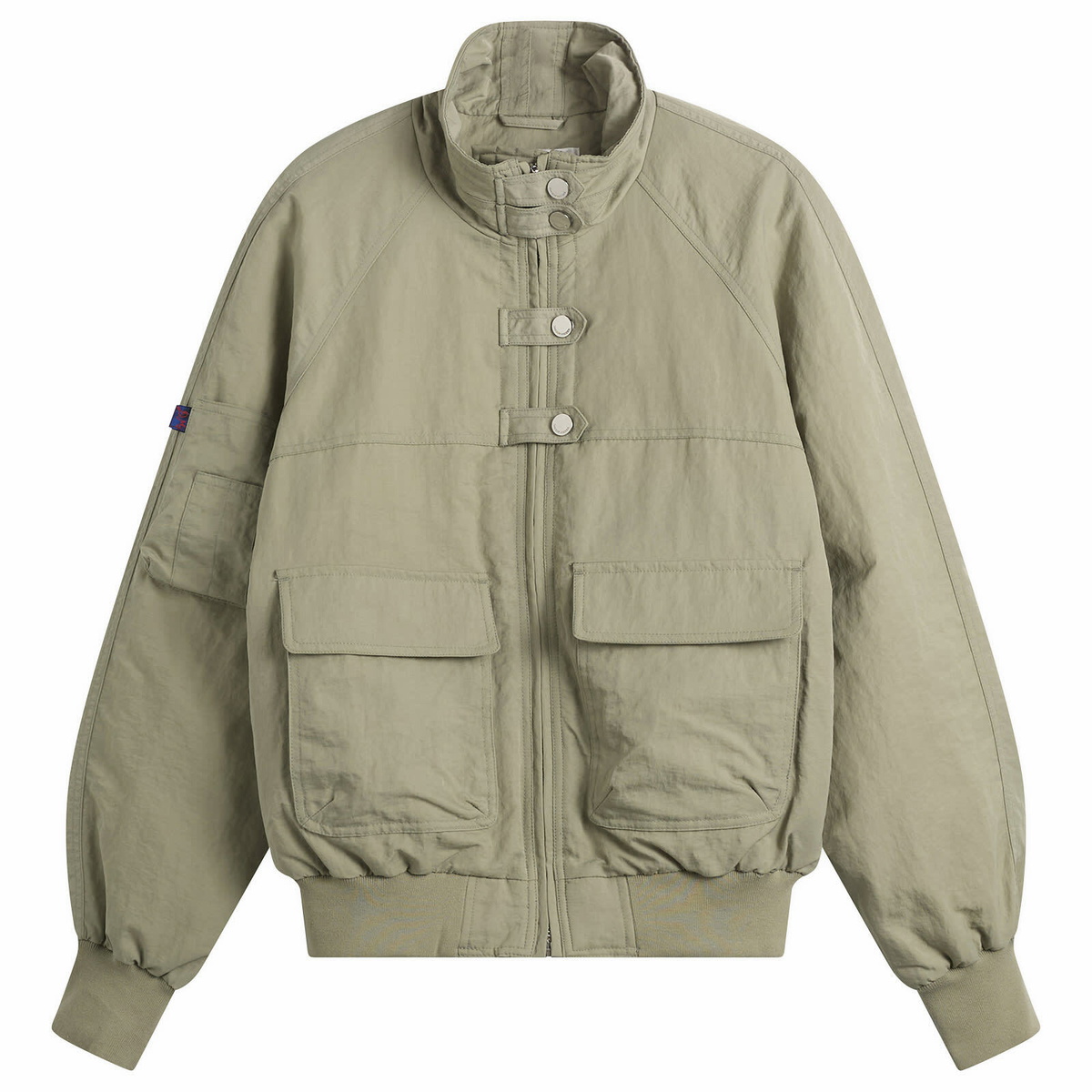 Damson Madder Women's Chachi Bomber Jacket in Aqua