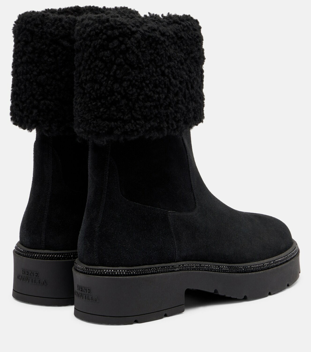 Rene Caovilla Embellished suede Chelsea boots Rene Caovilla