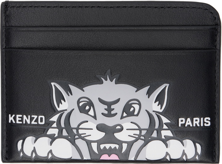 Photo: Kenzo Black Kenzo Paris 'Kenzo Varsity' Leather Card Holder